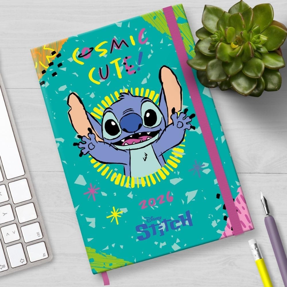 Disney Lilo & Stitch A5 Hardcover Week to View 2026 Diary
