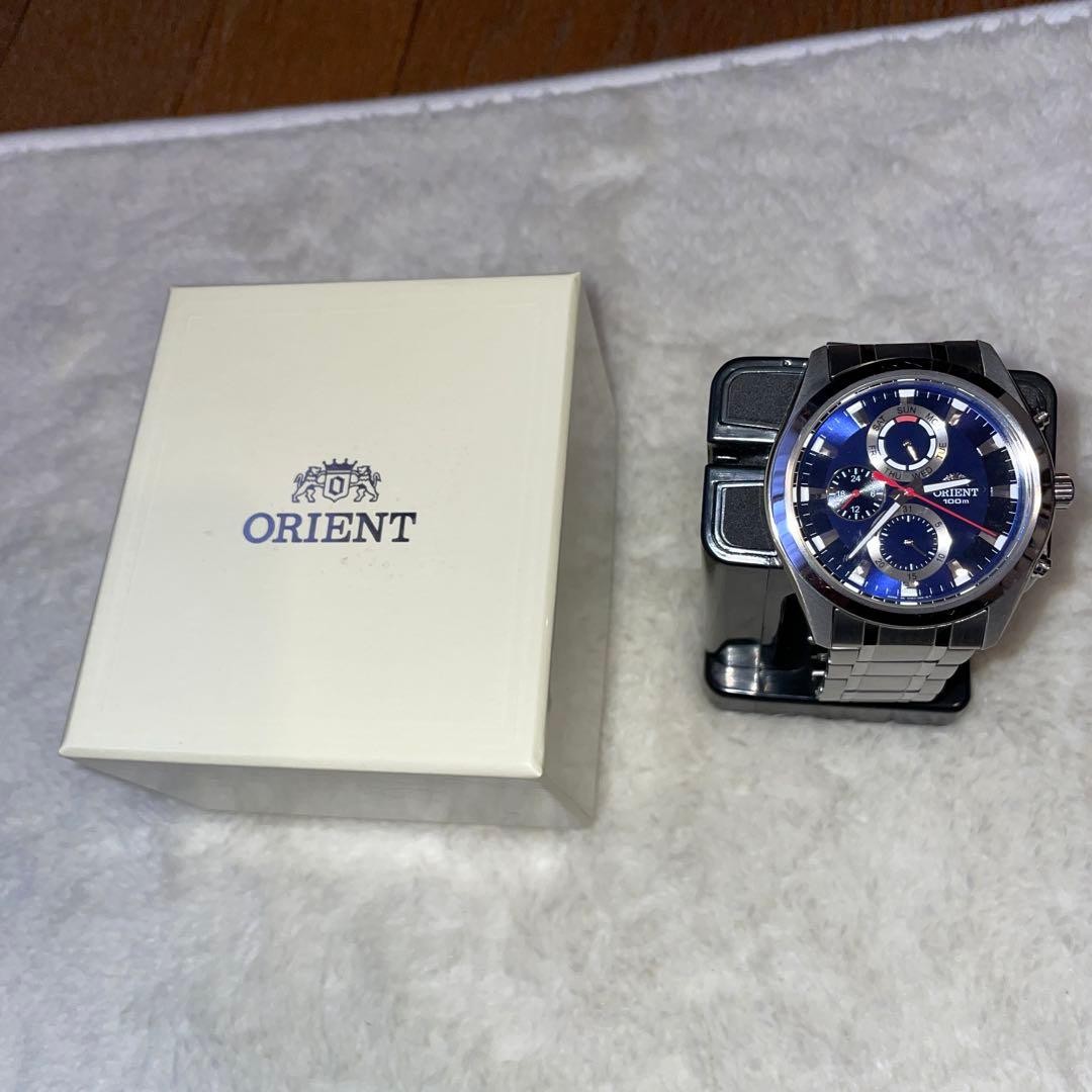 Second Face Steel Dark 100 Bracelet Red Diver ORIENT Stainless Hand Blue - vintagewatches.pk