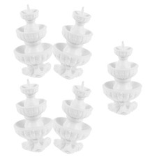 5 Pcs Miniature Fountain Decoration Waterfall White Dollhouse Garden Ornament
