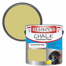 Chalk Emulsion Paint Beige Matt Finish Walls Ceilings Furniture Vinyl Home Tin