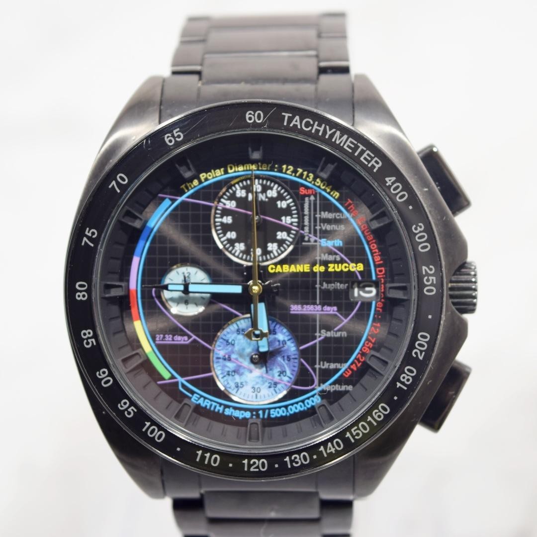 CABANE de ZUCCa Planet VK67-K010 Quartz Black Chronog… - Gem