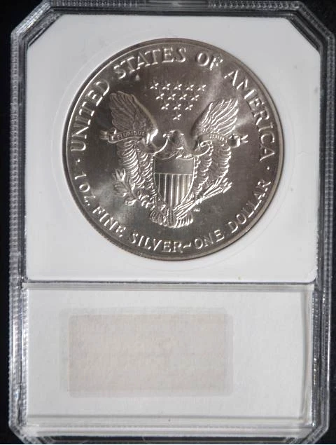 1989 Silver Eagle Stunning Monster Toned Violet Rainbow GEM * MS Grade 70 * PCI - Image 3 of 4