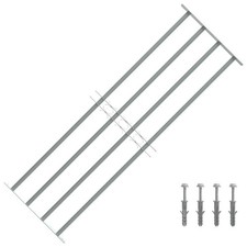 Adjustable Security Grille for Windows with 4 Crossbars 1000-1500 mm