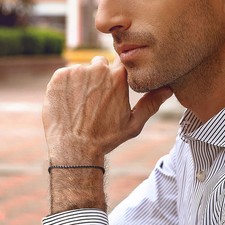 Stainless Steel Bracelet Snake Chain Twisted Link 2.5mm Adjustable Jewelry