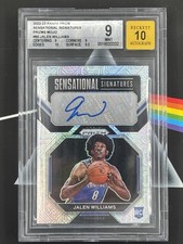 2022 Prizm - Jalen Williams Rookie - Sensational Signatures Mojo /25 - Mint 9/10