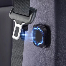 2pcs Magnetic Car Seat Belt Holderpu Leather Safety Clip Stopper For Secure Fit