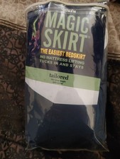 Dark Blue Bed Skirt (Queen)