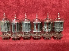 RCA Clear Top 12Au7 Tubes Pair All Test NOS And Are Matched Long Plates Side G