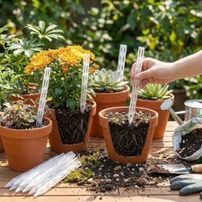 10PCS Transparent Plant Drainage Pipes Plastic Breathable Plant Aeration Tubes