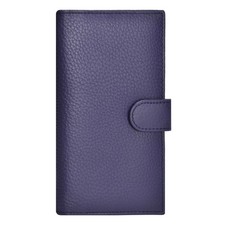 Leather Checkbook Cover for Men  Women RFID Slim Wallet Pen Holder Credit Ca...