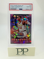 2020 Panini Prizm DP Crusade TYRESE HALIBURTON #90 Purple Ice /149 PSA 10 GEM MT