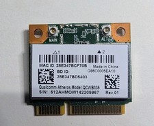 Qualcomm Atheros QCWB335 Half Mini PCIe WiFi Bluetooth Card 0C011-00061K00 OEM