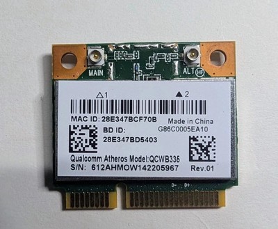 Qualcomm Atheros QCWB335 Half Mini PCIe WiFi Bluetooth Card 0C011-00061K00 OEM