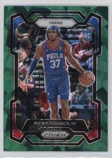 2023-24 Panini Prizm Green Ice Prizm Ricky Council IV #294 go9