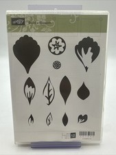 Brand NEW Stampin' Up: Build A Blossom Set of 12 Rubber Cling Stamps