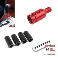 Universal Gear Shift Knob Adapter, 12x1.25 Aluminum Alloy Gear Shift red