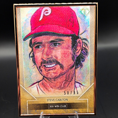 Topps 2020 Transcendent Sketch Reproductions Steve Carlton TTCR-SC 58/95