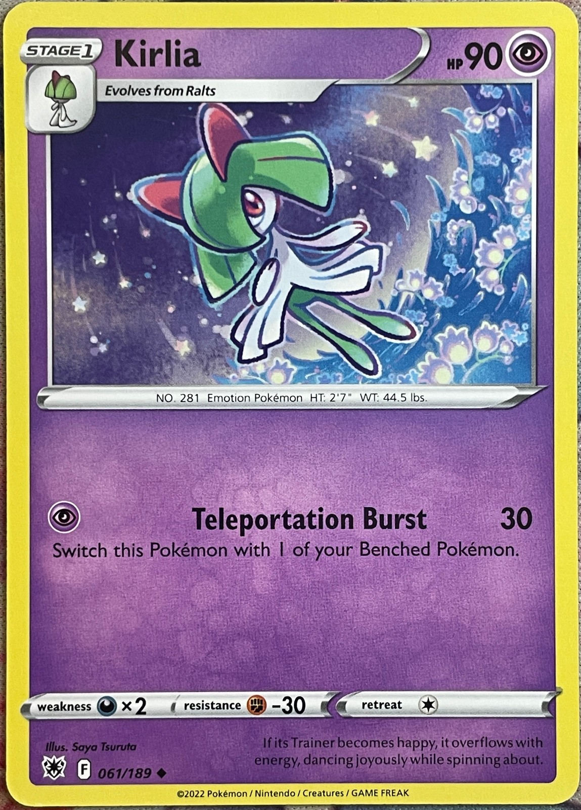 Kirlia - 061/189 - Astral Radiance Pokemon 2022