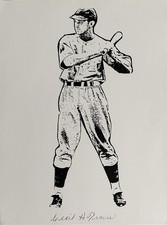 CECIL TRAVIS Signed 8.5x11 Print..WASHINGTON SENATORS Baseball LEGEND (d.2006)
