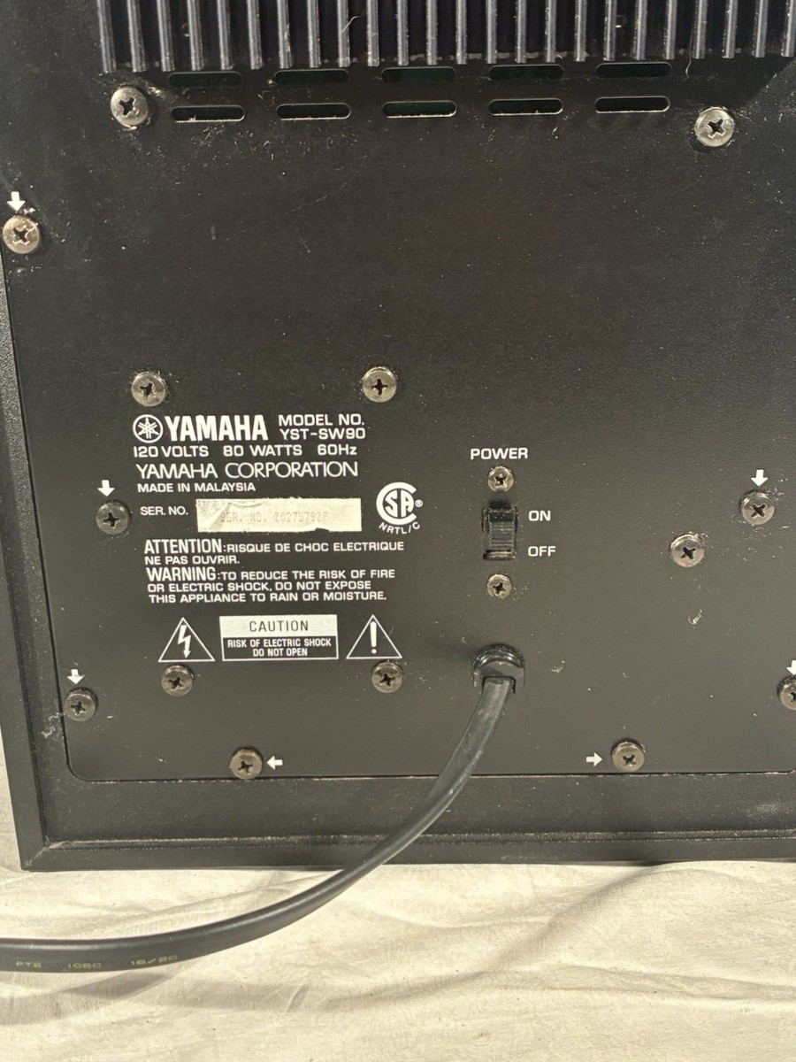YAMAHA YST-SW90 Powered Subwoofer 120 Volts 80 Watts 60Hz Works