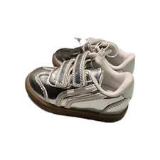 Cat Jack Retro Sneakers, New Shoes Silver Chrome Baby Toddler Size 5