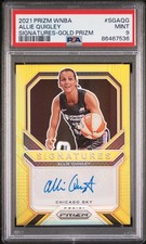 2021 Panini Prizm WNBA #SG-AQG Allie Quigley AUTO Signatures Gold /10 PSA 9