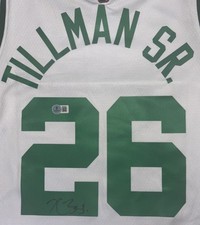 Xavier Tillman Sr. Signed Autographed Boston Celtics Nike Finals Jersey BAS COA