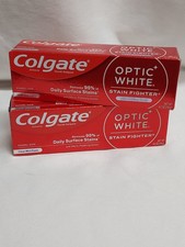2 Colgate Optic White Toothpaste 4.2oz - 1 with Baking Soda sealed exp 2027