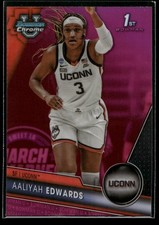 2023-24 Bowman U Chrome Aaliyah Edwards 1ST PINK REFRACTOR SP UConn Huskies #19