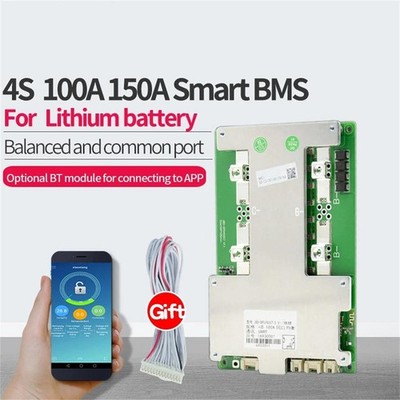 JBD Smart BMS 4S 12V 100A ~ 200A LiFePo4 Battery Board Common Port w/ Balance BT