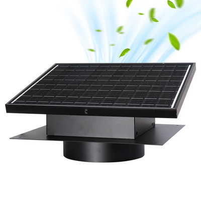 Hnrloy 25W Solar Roof Vent Fan 8 Inch Removable Roof Ventssolar Attic Exhaust
