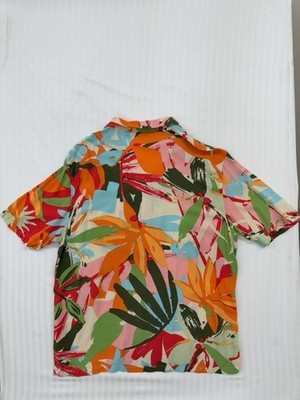 Kiabi Men's Multicolor Floral Tropical Shirt Size M