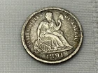 1891 Seated Liberty Dime United States of America
