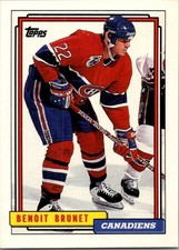 1992-93 Topps #137 Benoit Brunet Montreal Canadiens