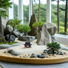 Miniature Pagoda Figurine: Mini Pavilion Statue Ornament - Japanese Bonsai