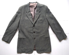 GIORGIO ARMANI LE COLLEZIONI PURE VIRGIN WOOL 100 Gray Suit Coat Jacket 44L VGC