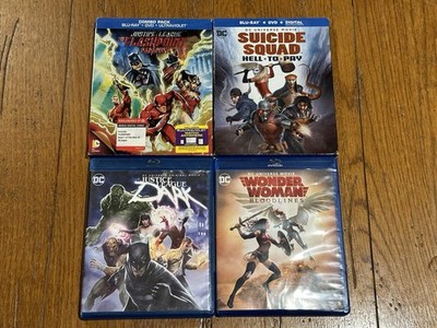 DC Blu Ray/DVDs (Flashpoint, Justice League, Wonder Woman) - Read Description