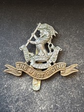 West Riding Regiment, Genuine British Army Cap Badge. Free Post.