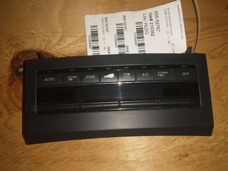 Temperature Control 212 Type Sedan E350 Fits 10-13 MERCEDES E-CLASS 586897 Foto 2 de 4