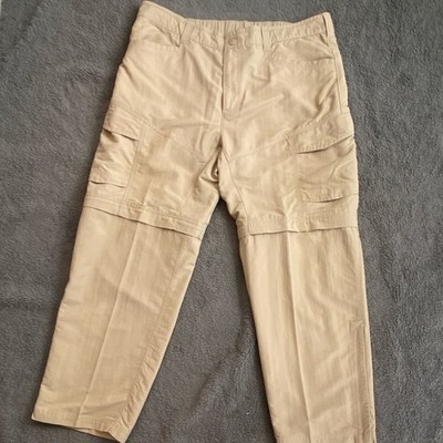 The North Face Mens Khaki Convertible Cargo Hiking Pants Gorp Core Outdoor XL