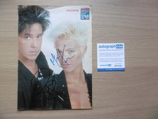 Roxette Gessle Marie Fredriksson autographs signed A4 magazine image ACOA