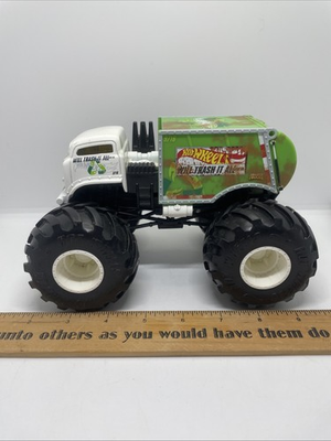 #ad LARGE HOT WHEELS Will Trash It All. Garbage Truck Monster Truck. EX CONDITION. $13.60
