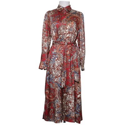 Zara, Wickelkleid, Größe: XS, Rot/Blau/Mehrfarbig, Paisley, Damen #SKX