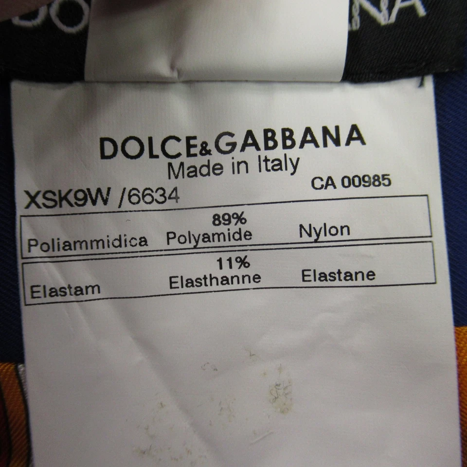 Dolce & Gabbana Skirt Womens 38 Skirt Casual Lightweight Made in Italy Blue - Image 4 of 4