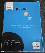 RAYDUN FlawFix Pimple Patch 144 Count Hydrocolloid Salicylic Tea Tree