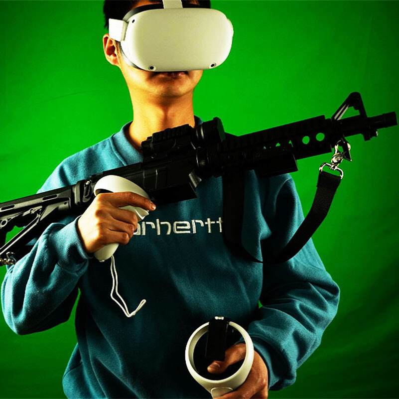 VR Headset Controller Game Shooting Gun Double Handle for Oculus quest