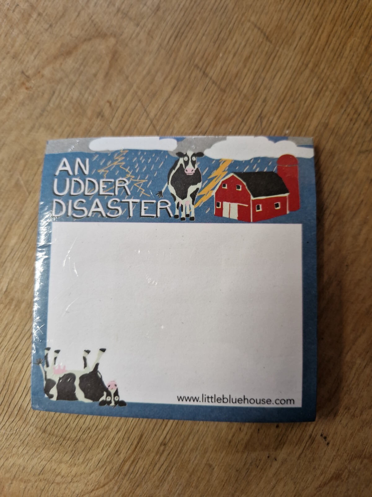 COWS An Udder Disaster Sticky Notepad Funny Sticky Note Pad Sticky Notes cow