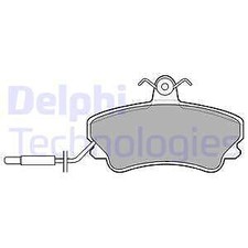 LP822 DELPHI Brake Pad Set, disc brake for RENAULT