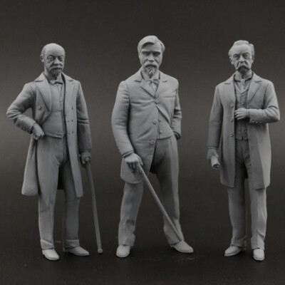 Figurine 1/18 Karl Benz - Non Peinte - Résine - Pour Diorama Mercedes, CMC, Norev