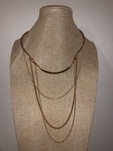Stella & Dot Gold Tone Multi Strand Chain Statement Necklace | eBay